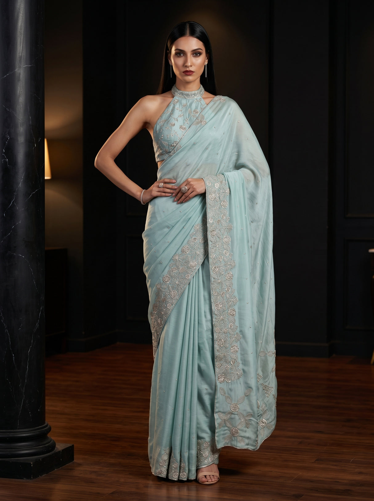 MIMOSA Saree Saree — front view on mannequin