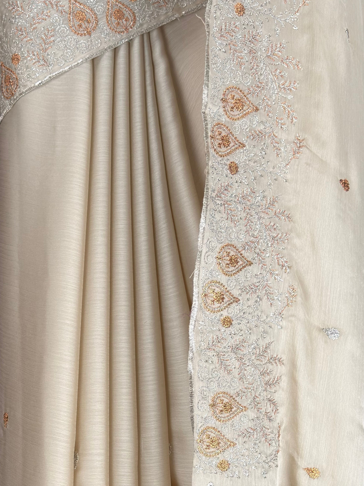 MIMOSA Tussar Banarasi chiffon Saree — fleets shot full lifestyle