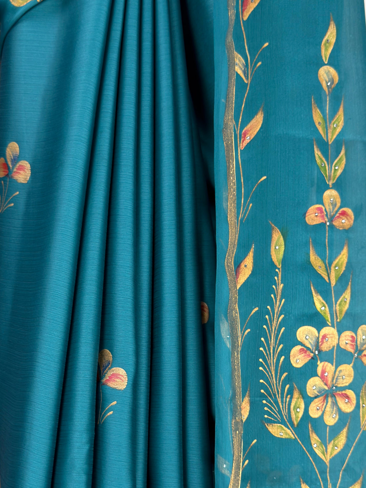 MIMOSA Sapphire Banarasi chiffon Saree — fleets shot full lifestyle