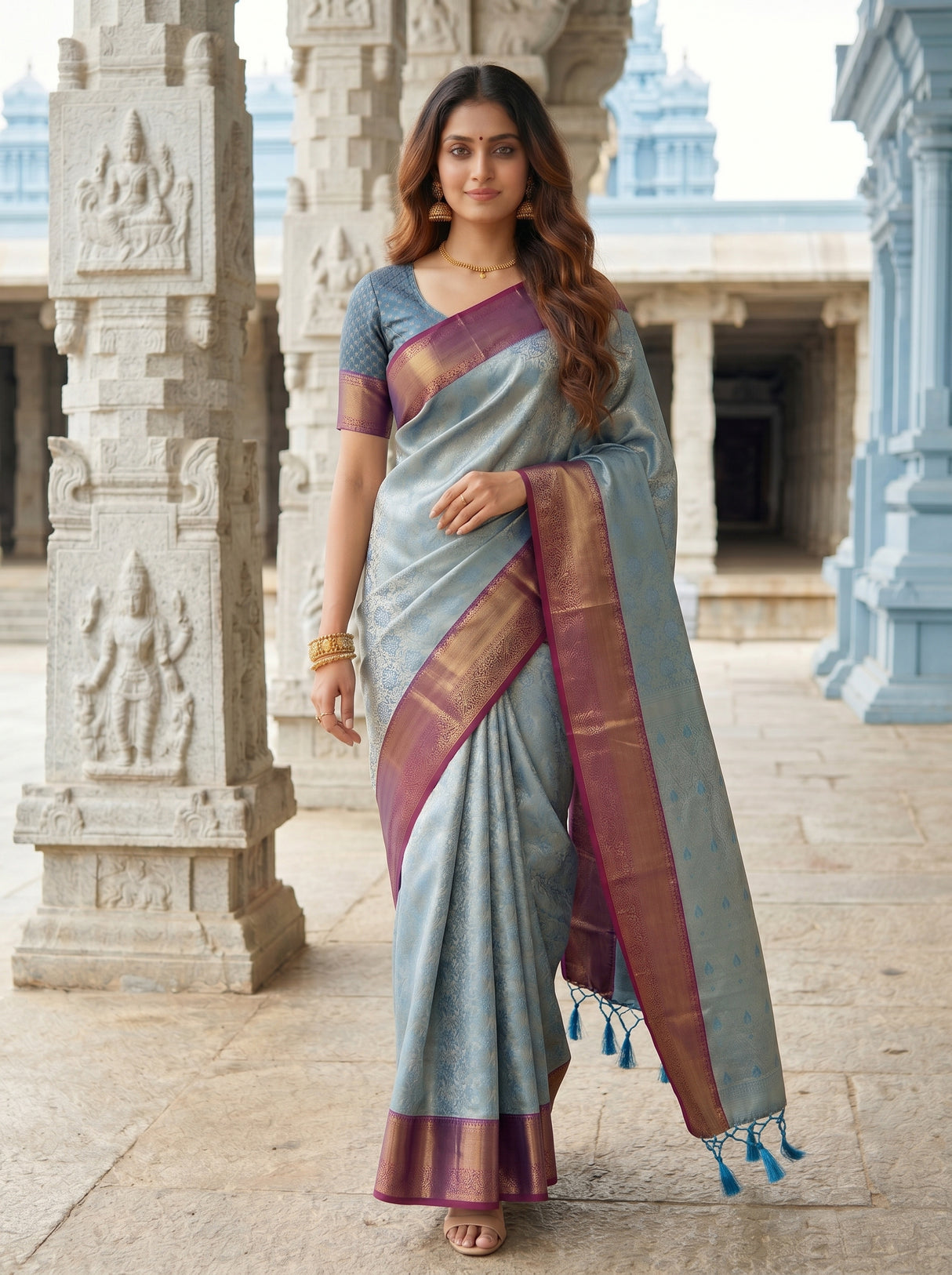 MIMOSA Saree Saree — pose 6 styling detail