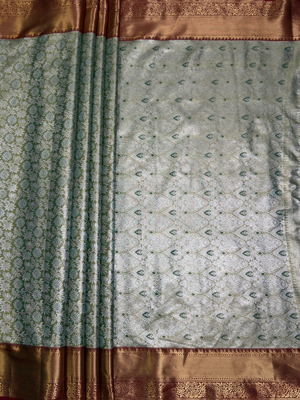 MIMOSA Saree Saree — pallu and zari work detail