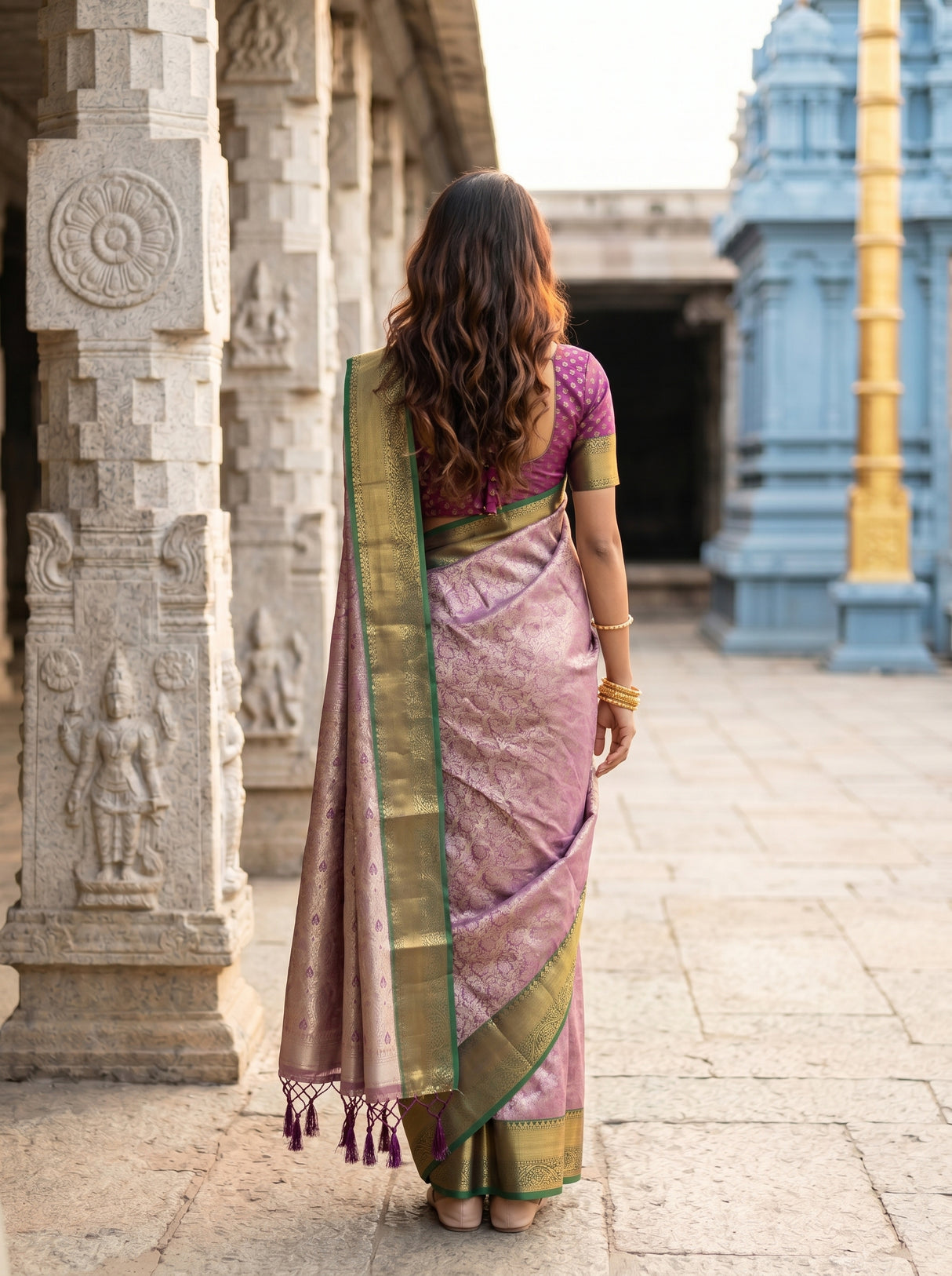 MIMOSA Saree Saree — pose 2 styling detail