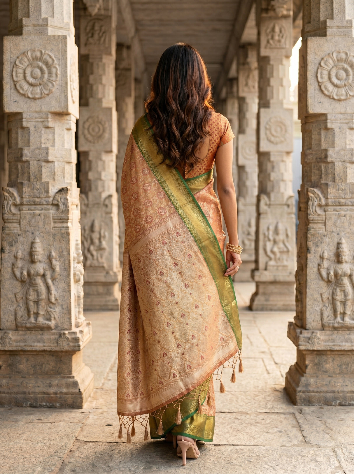 MIMOSA Saree Saree — pose 2 styling detail