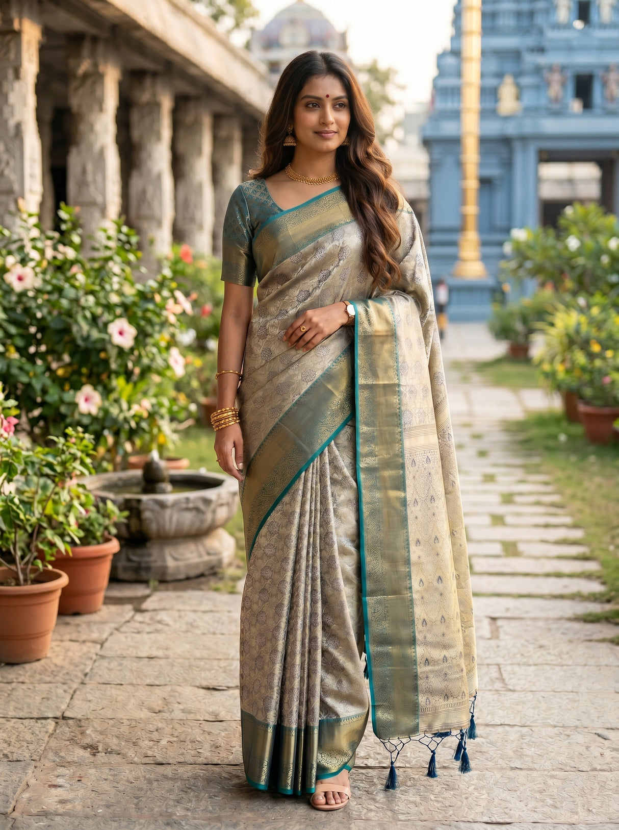 MIMOSA Saree Saree — pose 9 styling detail