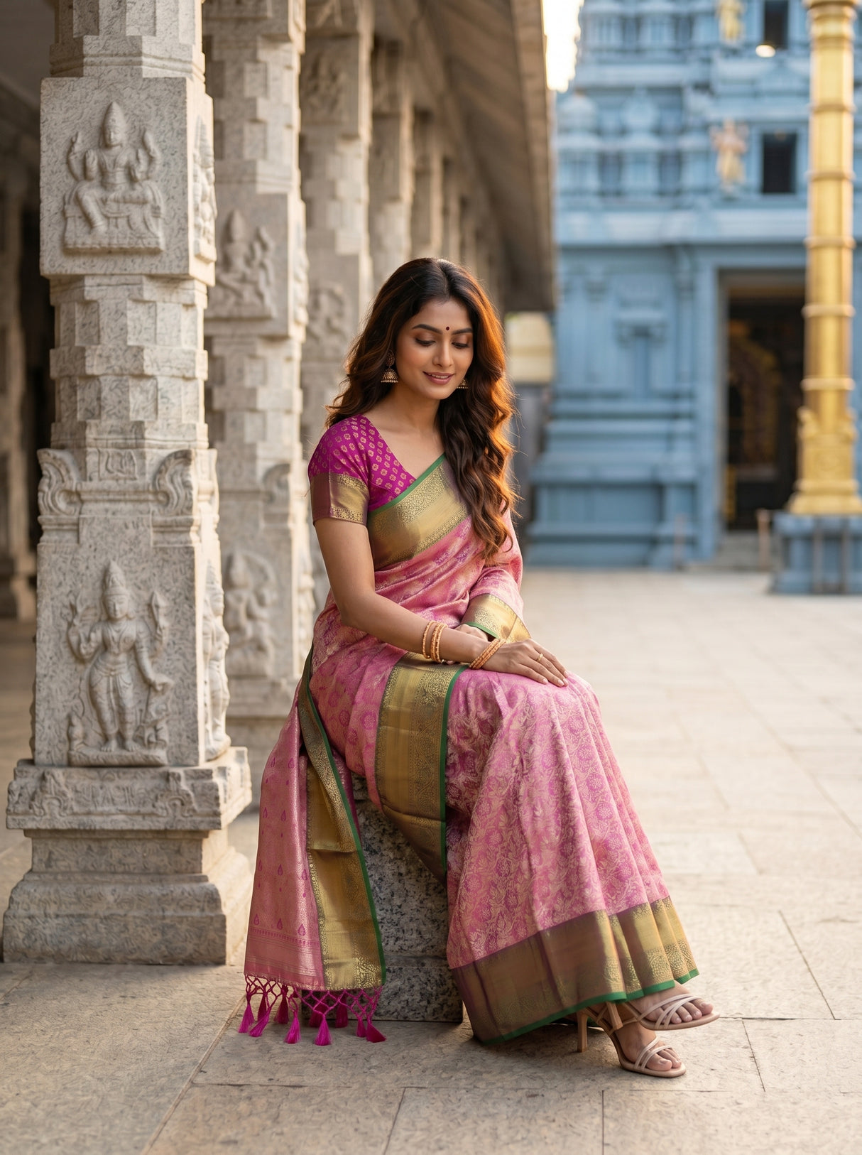 MIMOSA Saree Saree — pose 8 styling detail