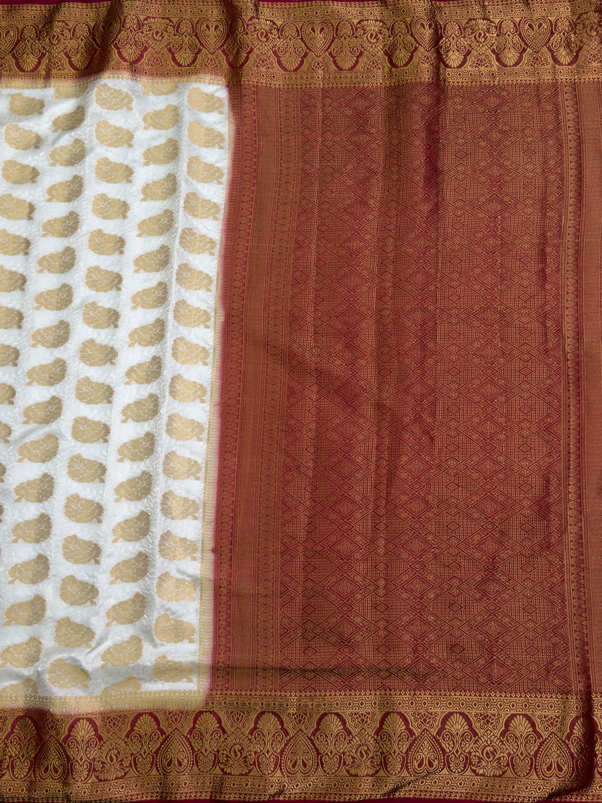 MIMOSA Saree Saree — pallu and zari work detail