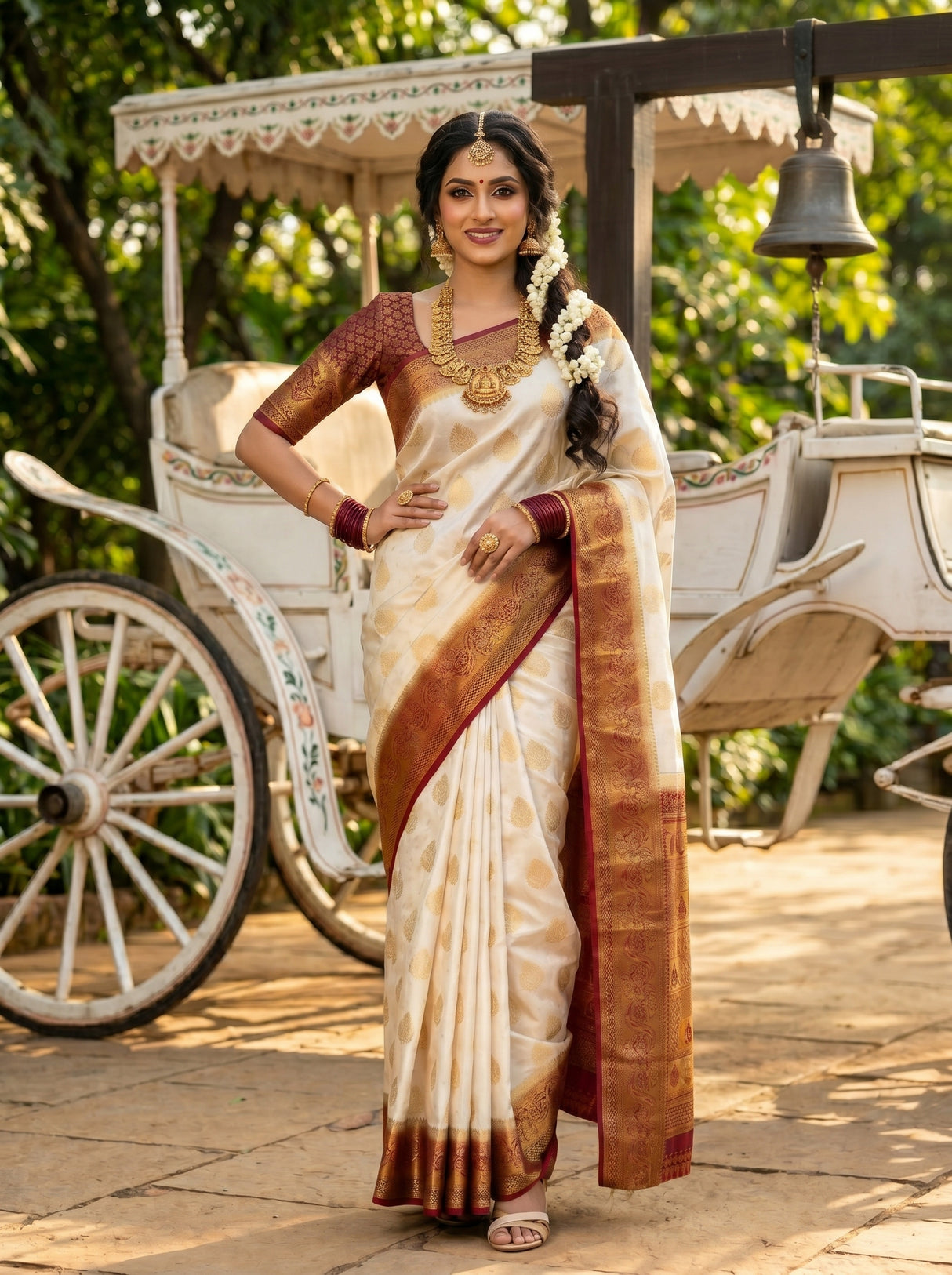 MIMOSA Saree Saree — pose 4 styling detail