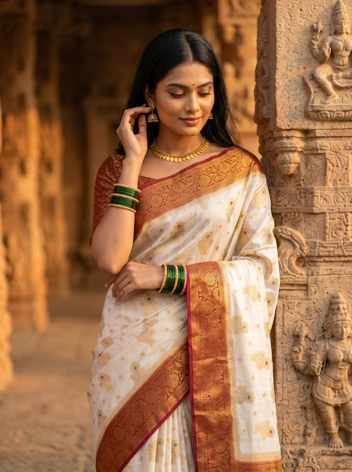 MIMOSA Saree Saree — pose 10 styling detail