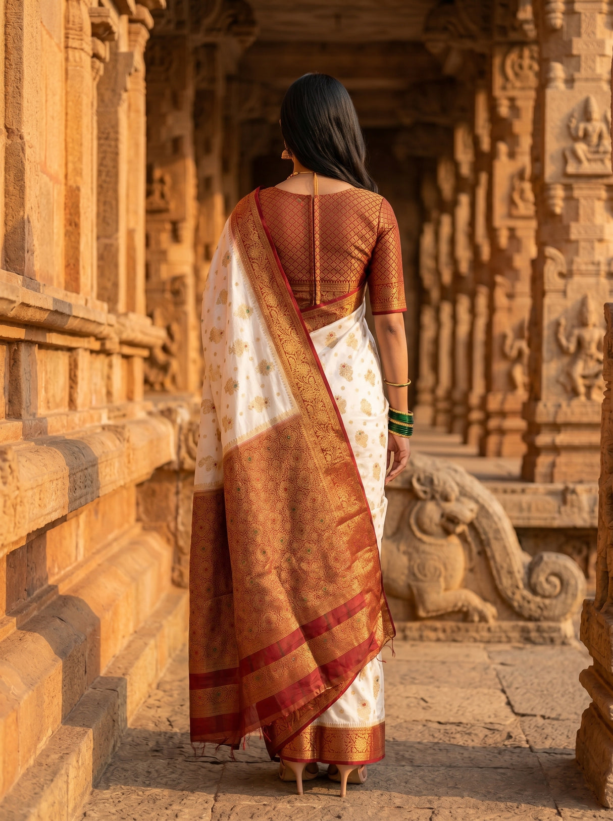 MIMOSA Saree Saree — pose 2 styling detail