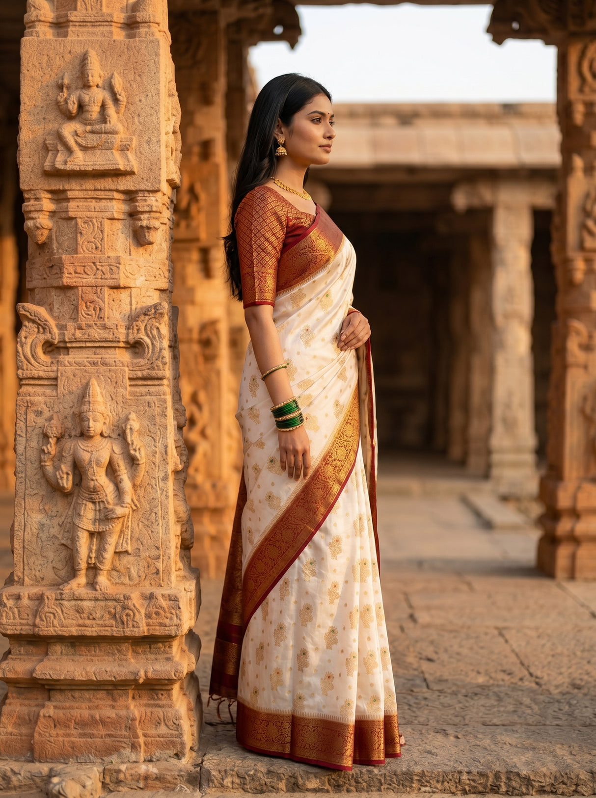MIMOSA Saree Saree — pose 3 styling detail