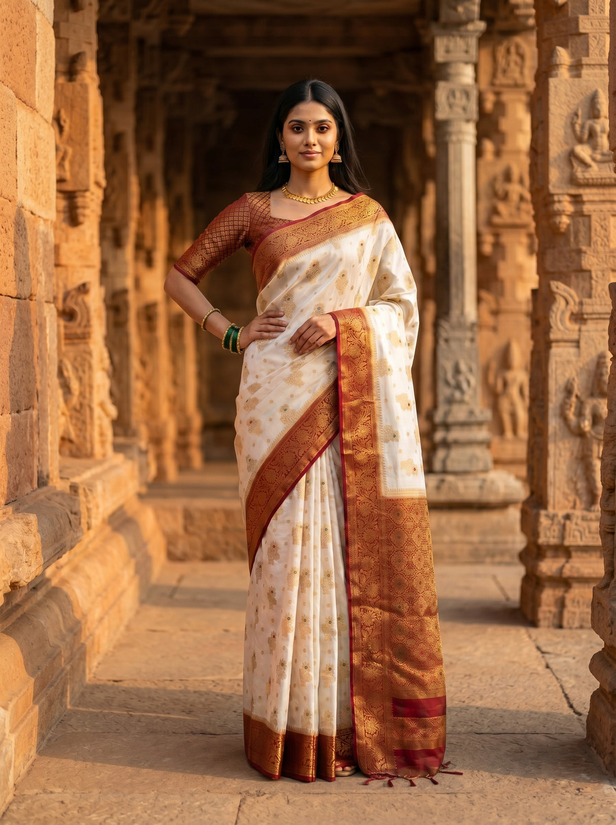 MIMOSA Saree Saree — pose 4 styling detail