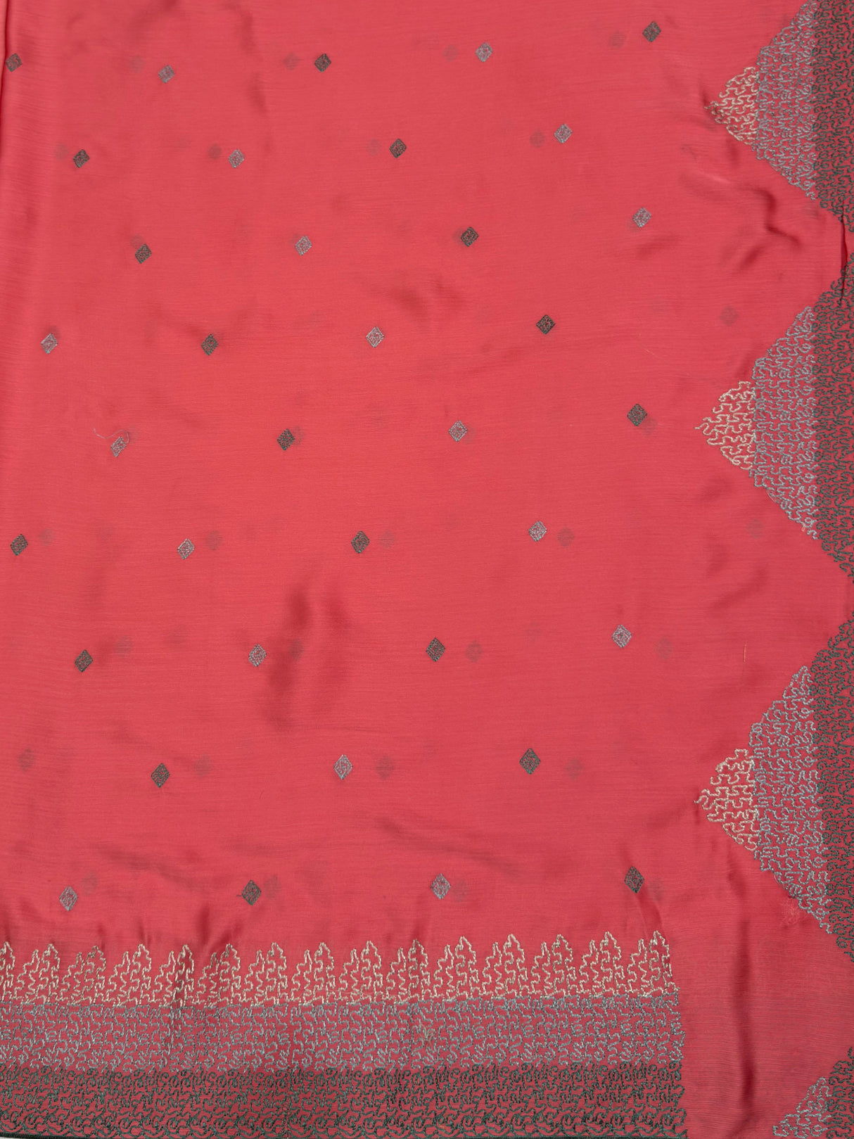 MIMOSA Gajari Saree Saree — pallu and zari work detail