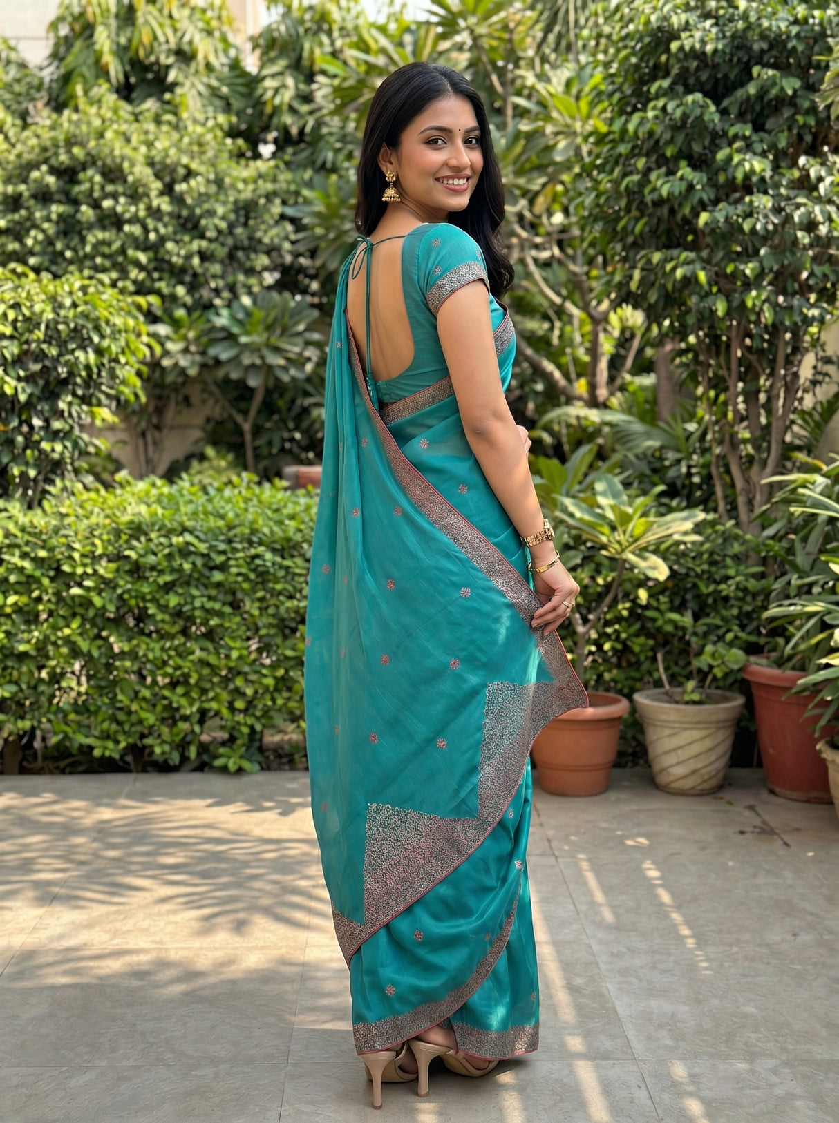 MIMOSA Rama Saree Saree — pose 7 styling detail