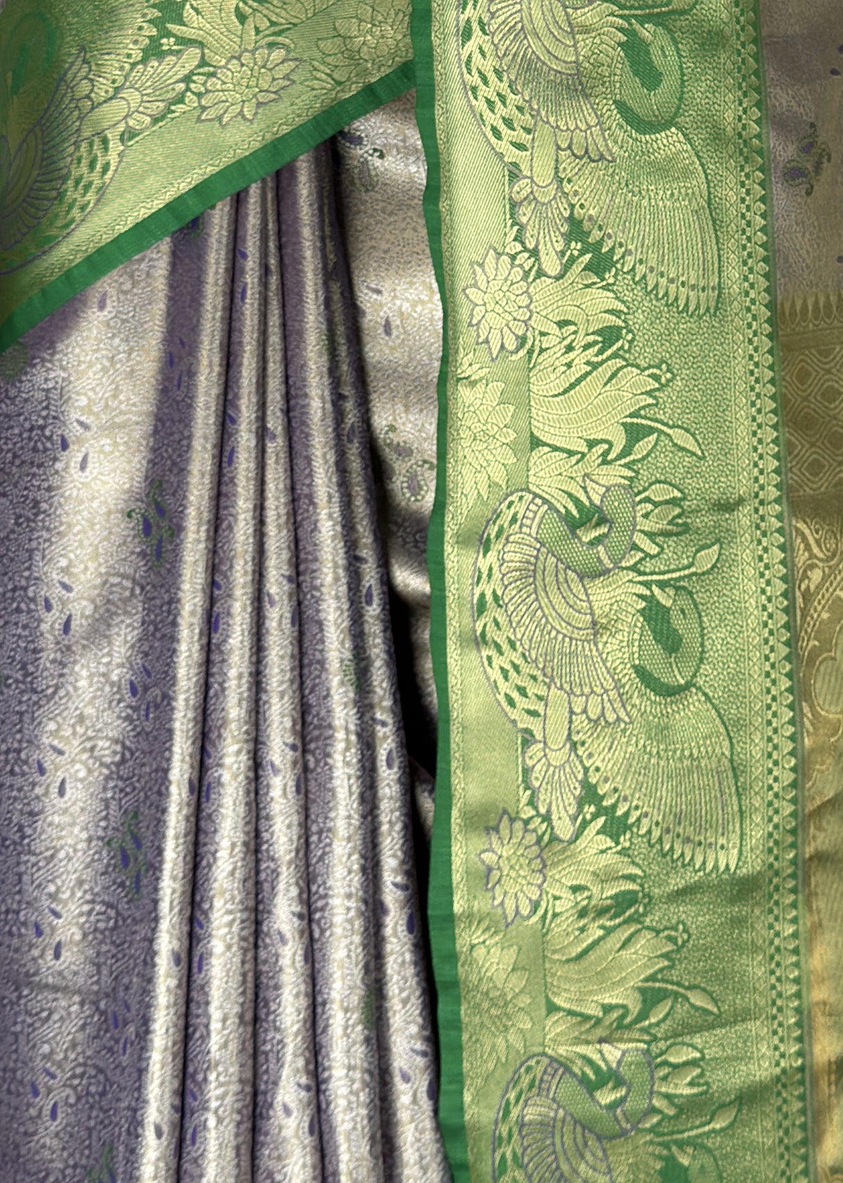 MIMOSA Violet Kanjivaram Art Silk Saree β fleets shot full lifestyle