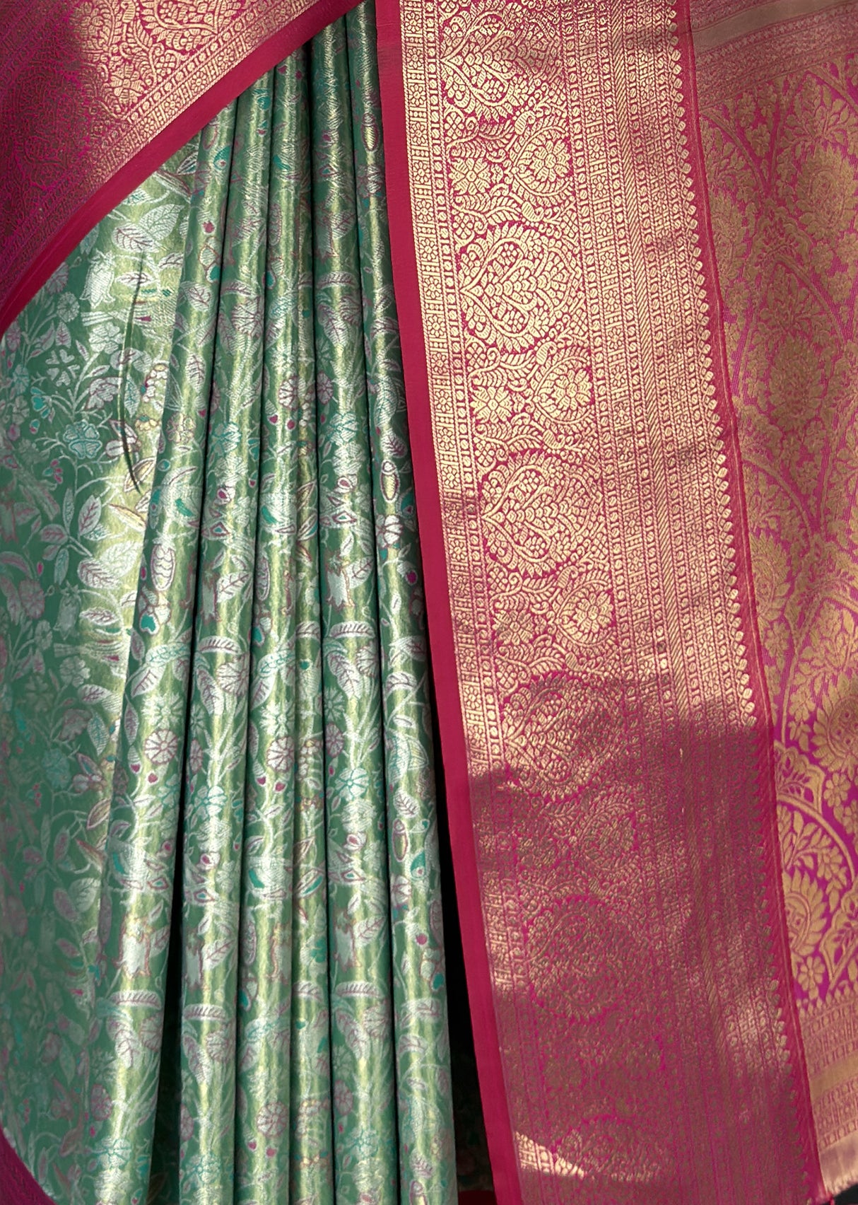 MIMOSA Rama Kanjivaram Art Silk Saree β fleets shot full lifestyle