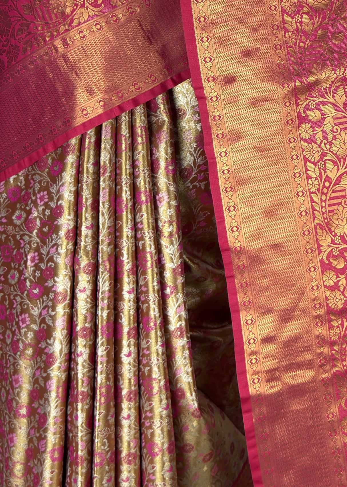 MIMOSA Maroon Kanjivaram Art Silk Saree β fleets shot full lifestyle