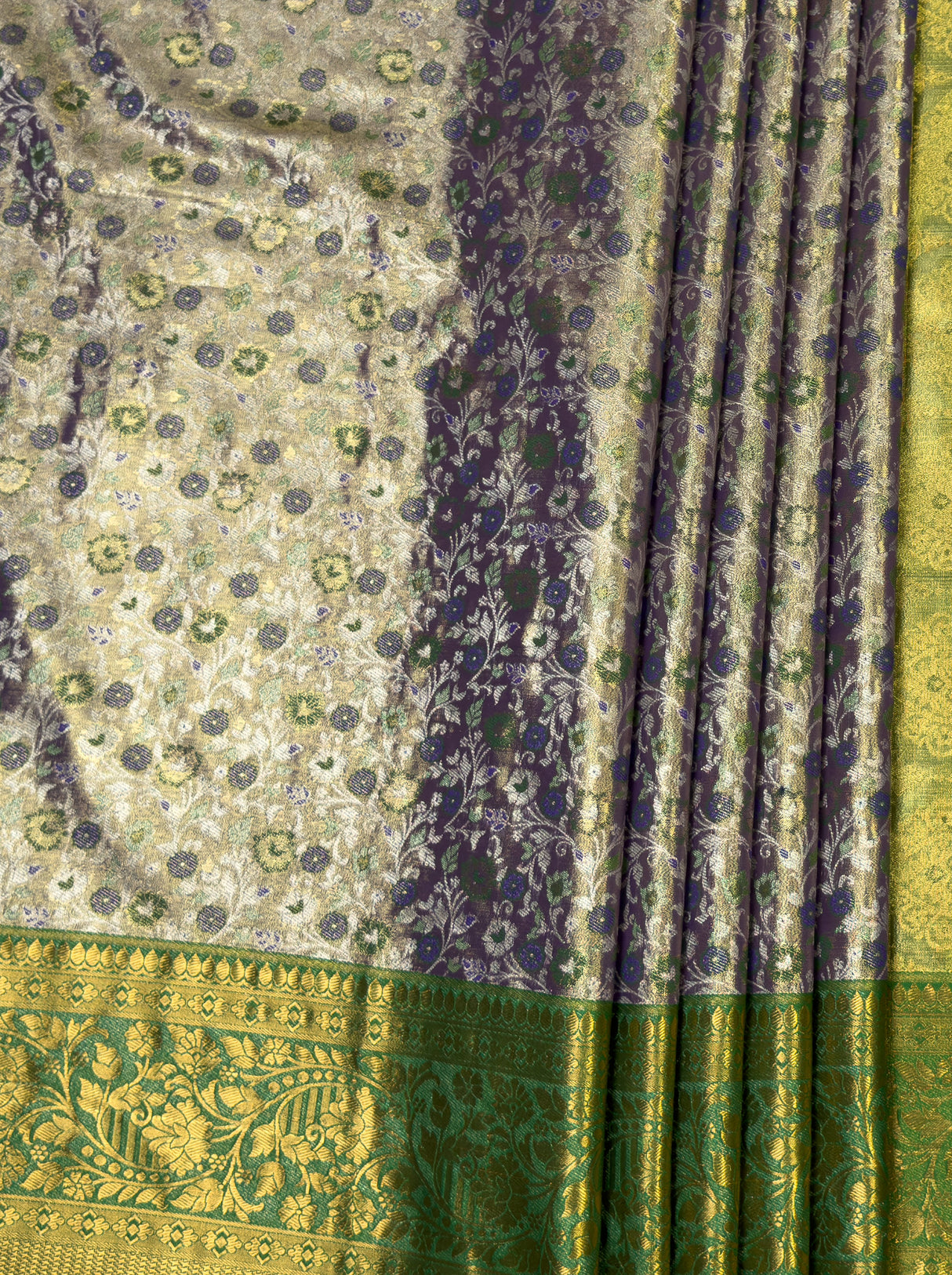 MIMOSA Violet Kanjivaram Art Silk Saree β fleets shot full lifestyle