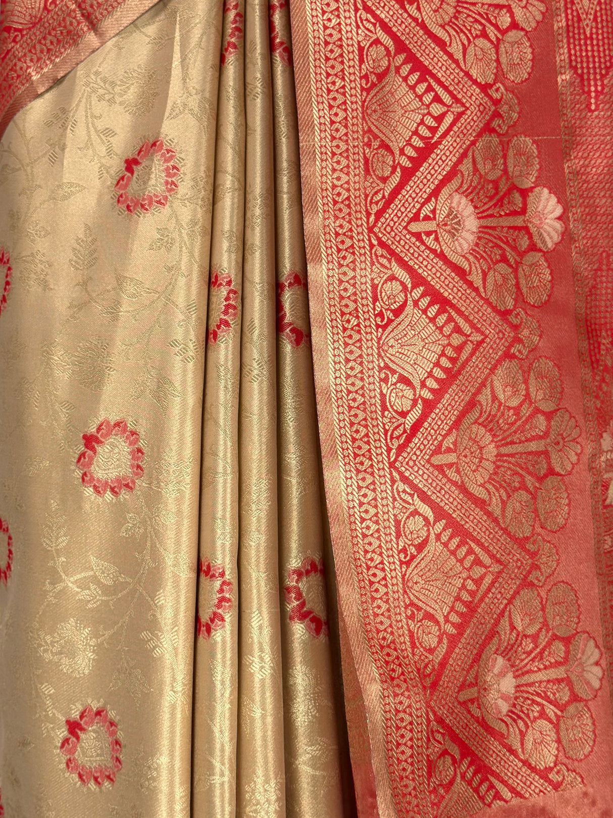 MIMOSA Chiku Saree Saree — fleets shot full lifestyle