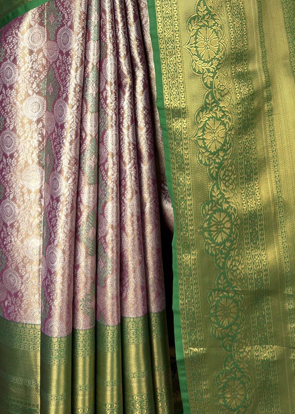 MIMOSA Magenta Kanjivaram Art Silk Saree — fleets shot full lifestyle