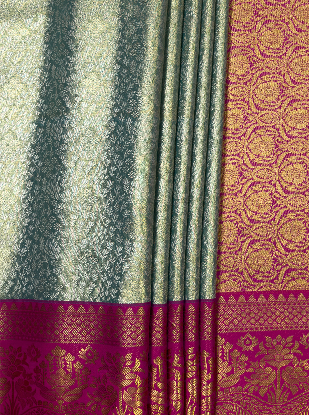 MIMOSA Saffire Kanjivaram Art Silk Saree β fleets shot full lifestyle