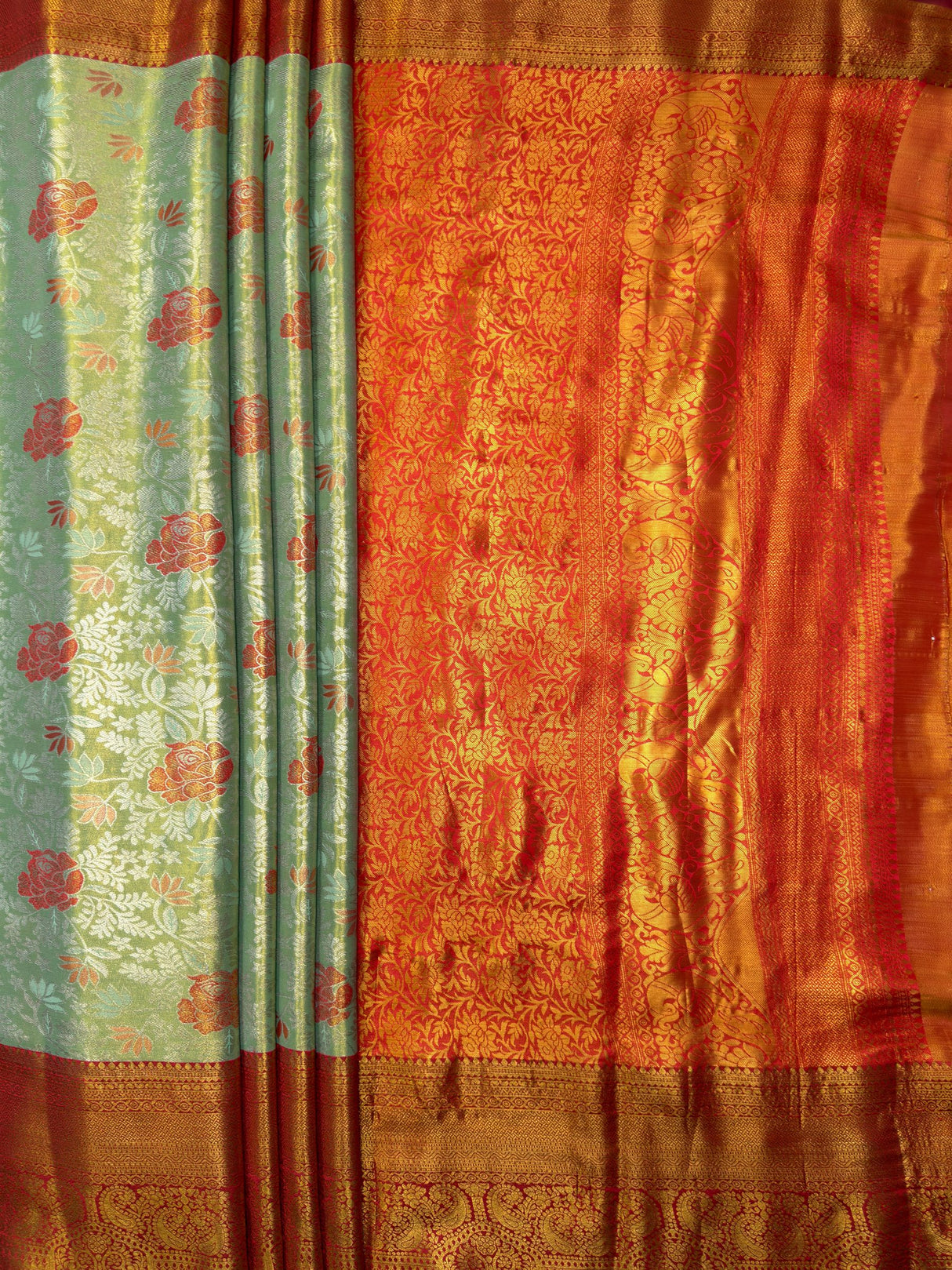 MIMOSA Saree Saree — pallu and zari work detail