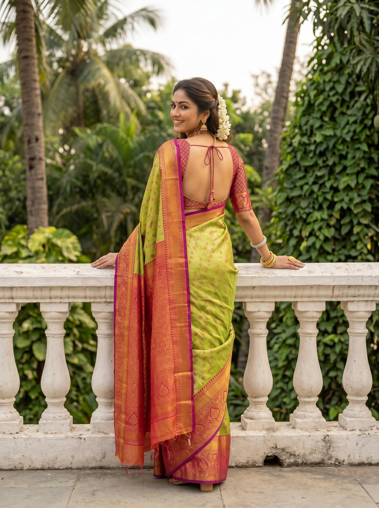MIMOSA Saree Saree — pose 2 styling detail