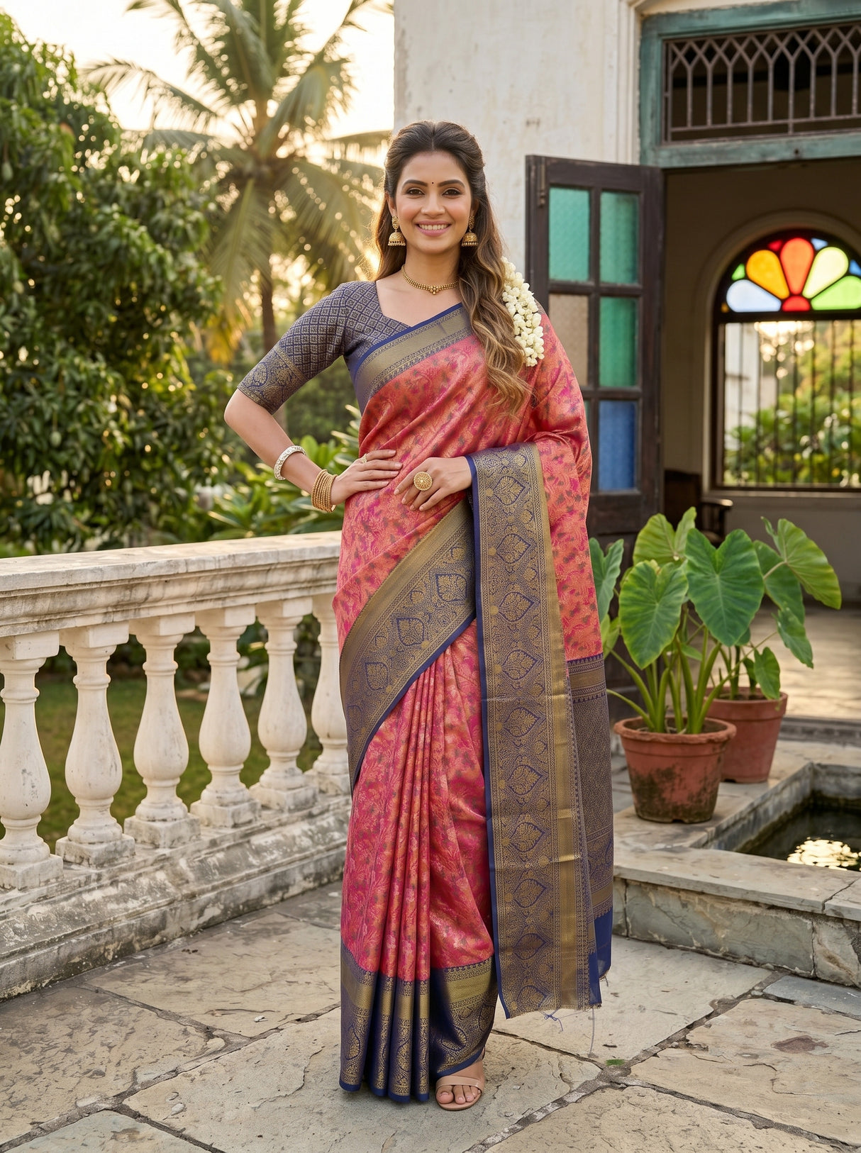 MIMOSA Saree Saree — pose 4 styling detail
