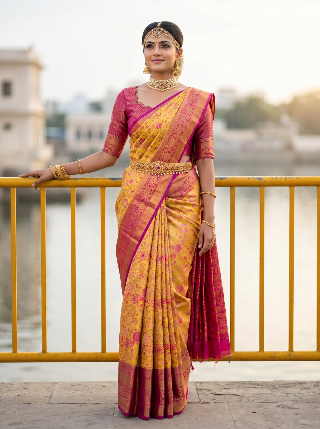 MIMOSA Saree Saree — front view on mannequin