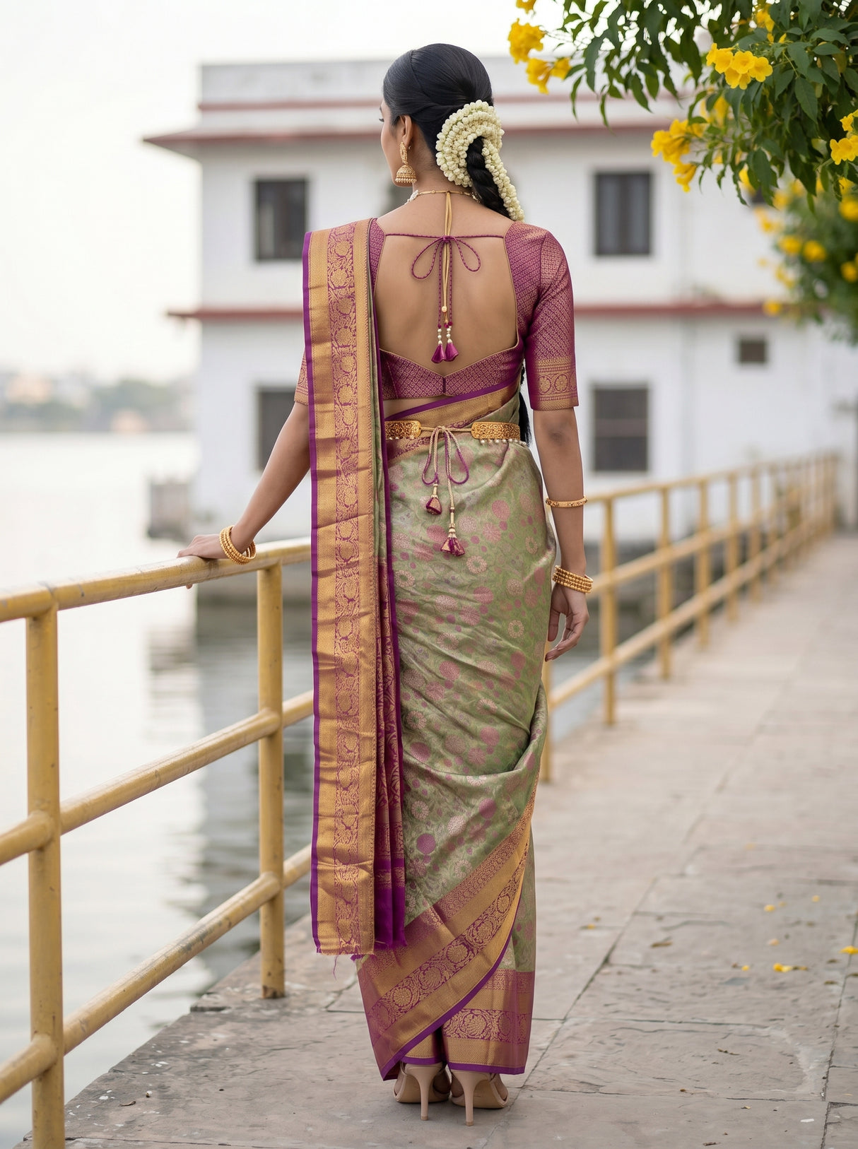 MIMOSA Saree Saree — pose 2 styling detail