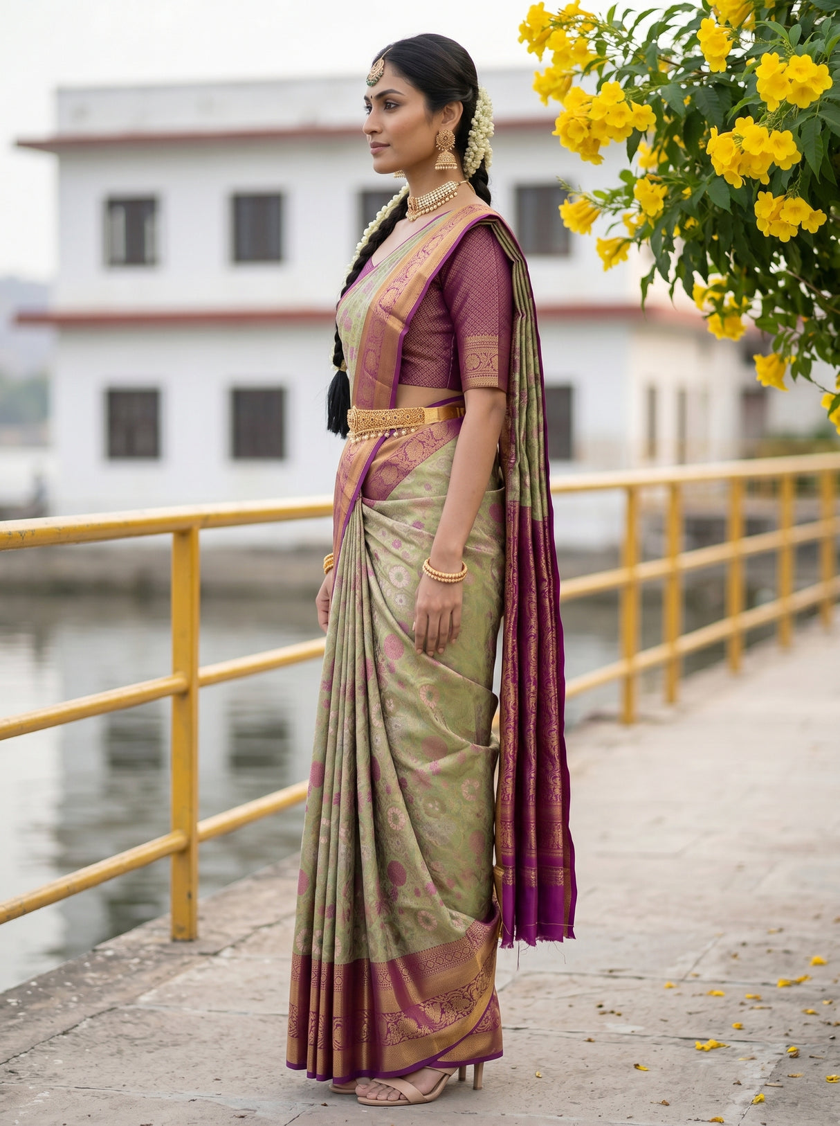 MIMOSA Saree Saree — pose 3 styling detail
