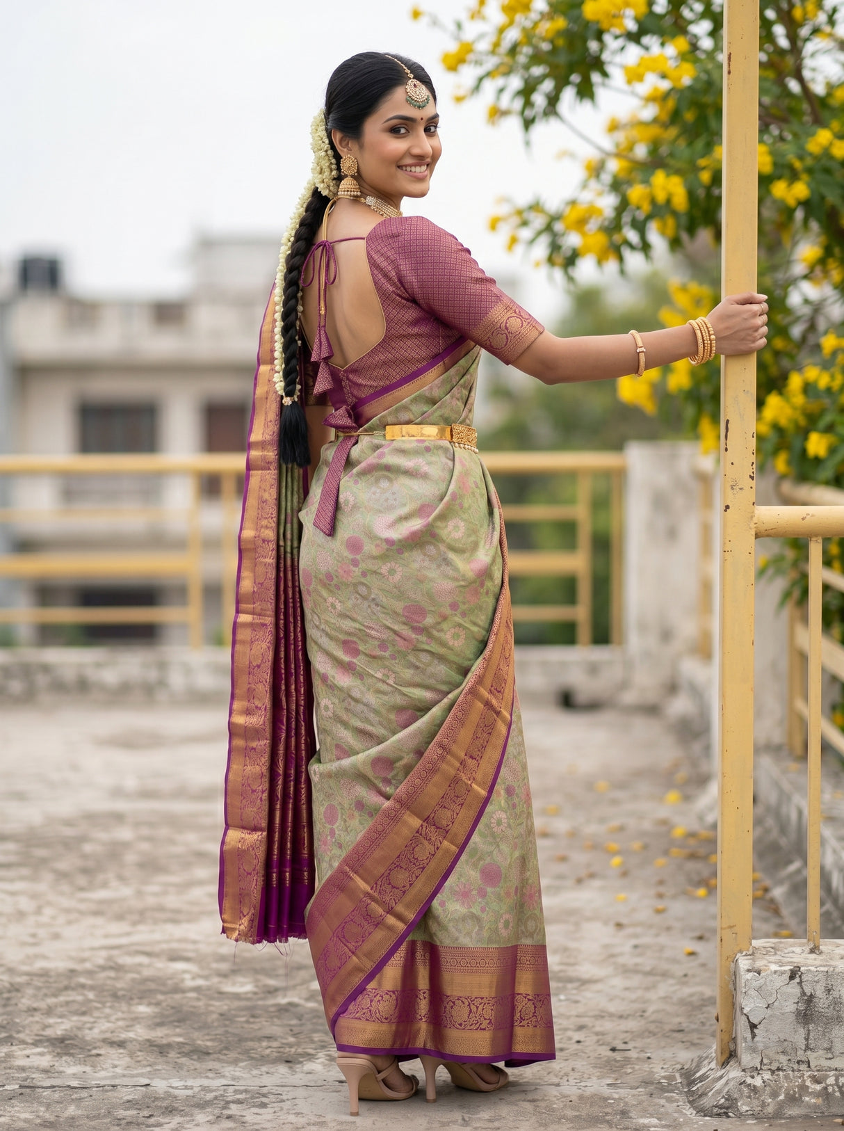 MIMOSA Saree Saree — pose 7 styling detail