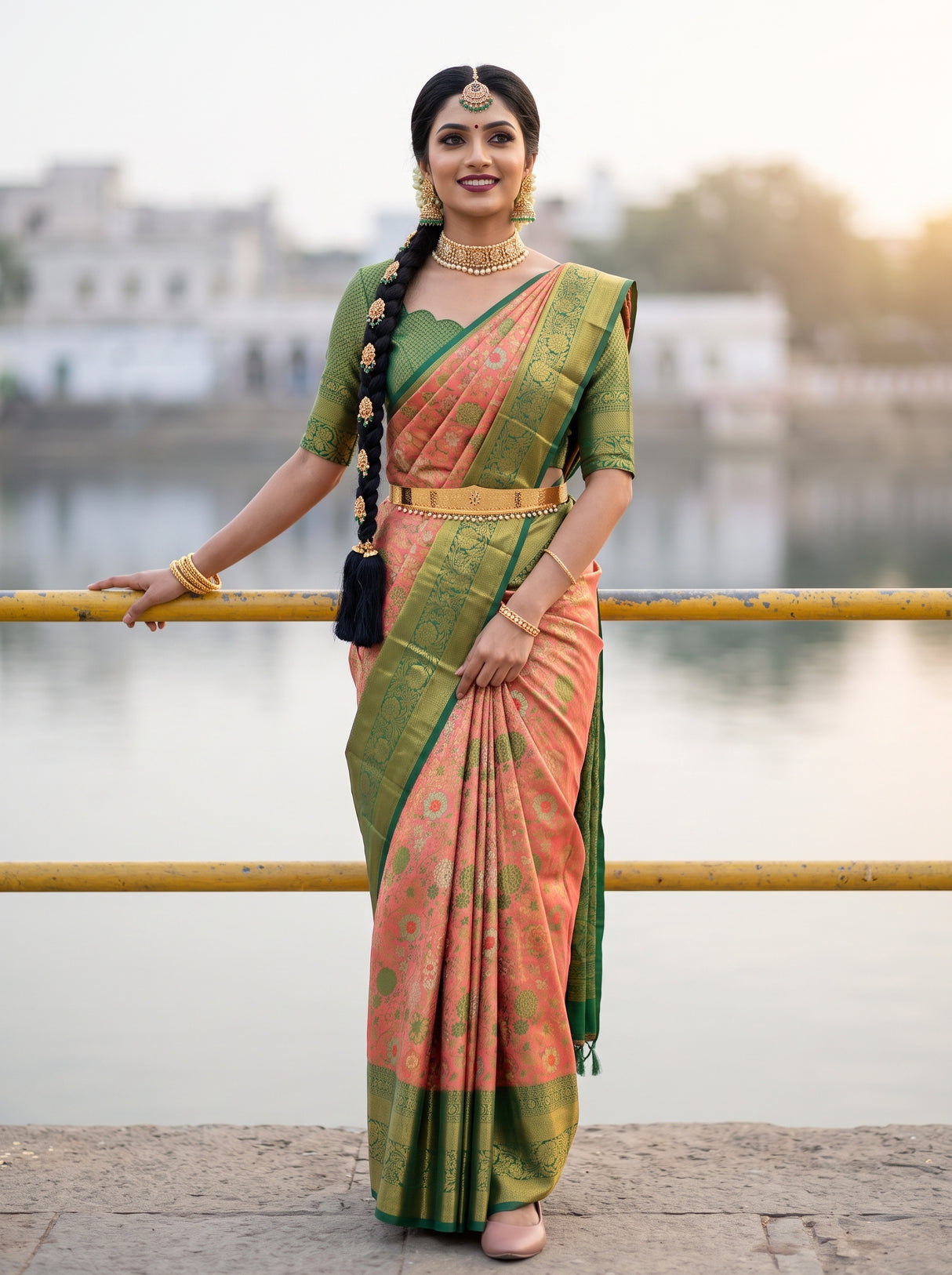 MIMOSA Saree Saree — front view on mannequin