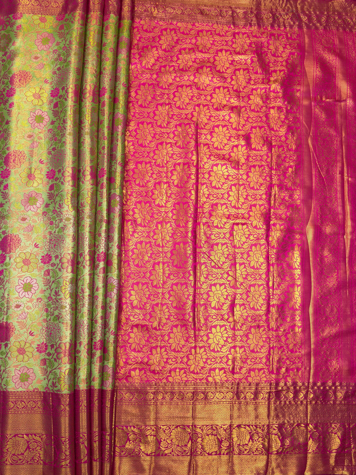 MIMOSA Saree Saree — pallu and zari work detail
