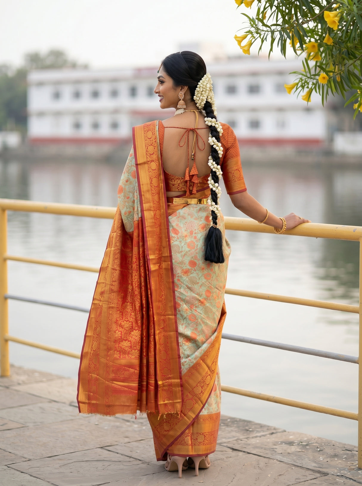 MIMOSA Saree Saree — pose 2 styling detail