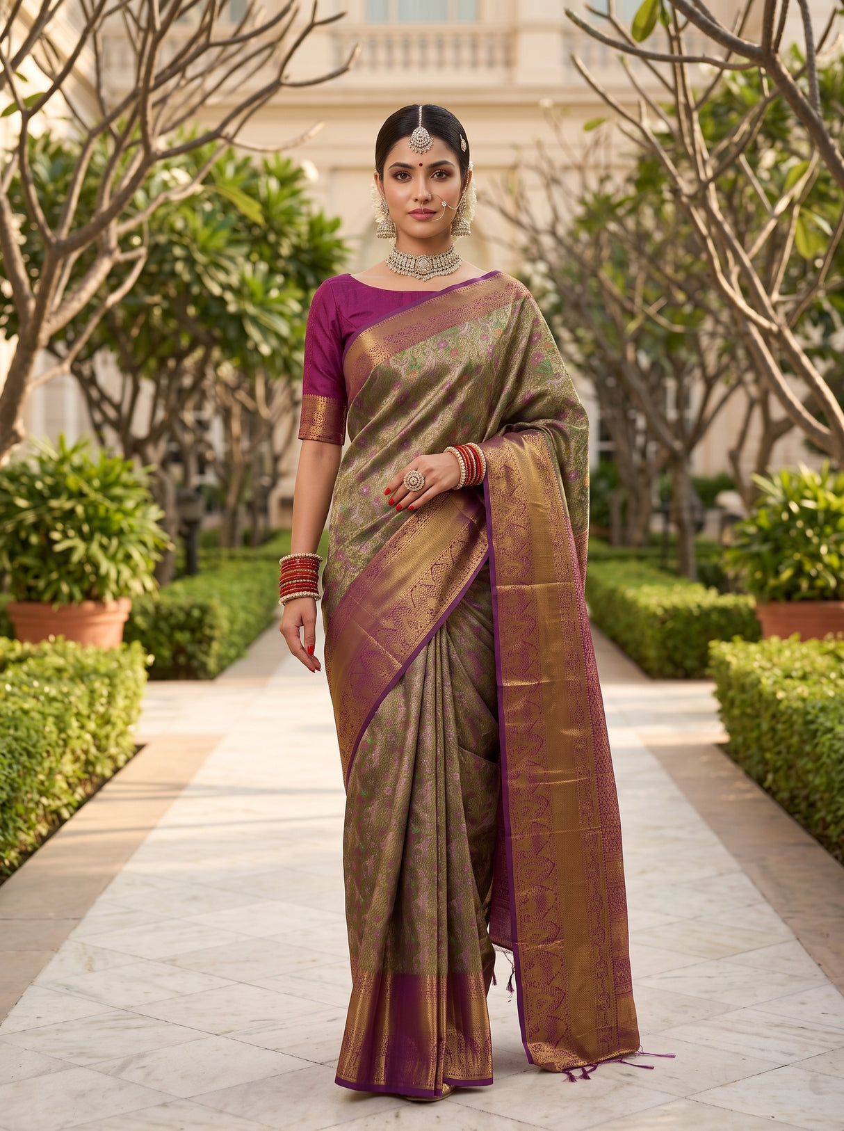 MIMOSA Saree Saree — pose 6 styling detail