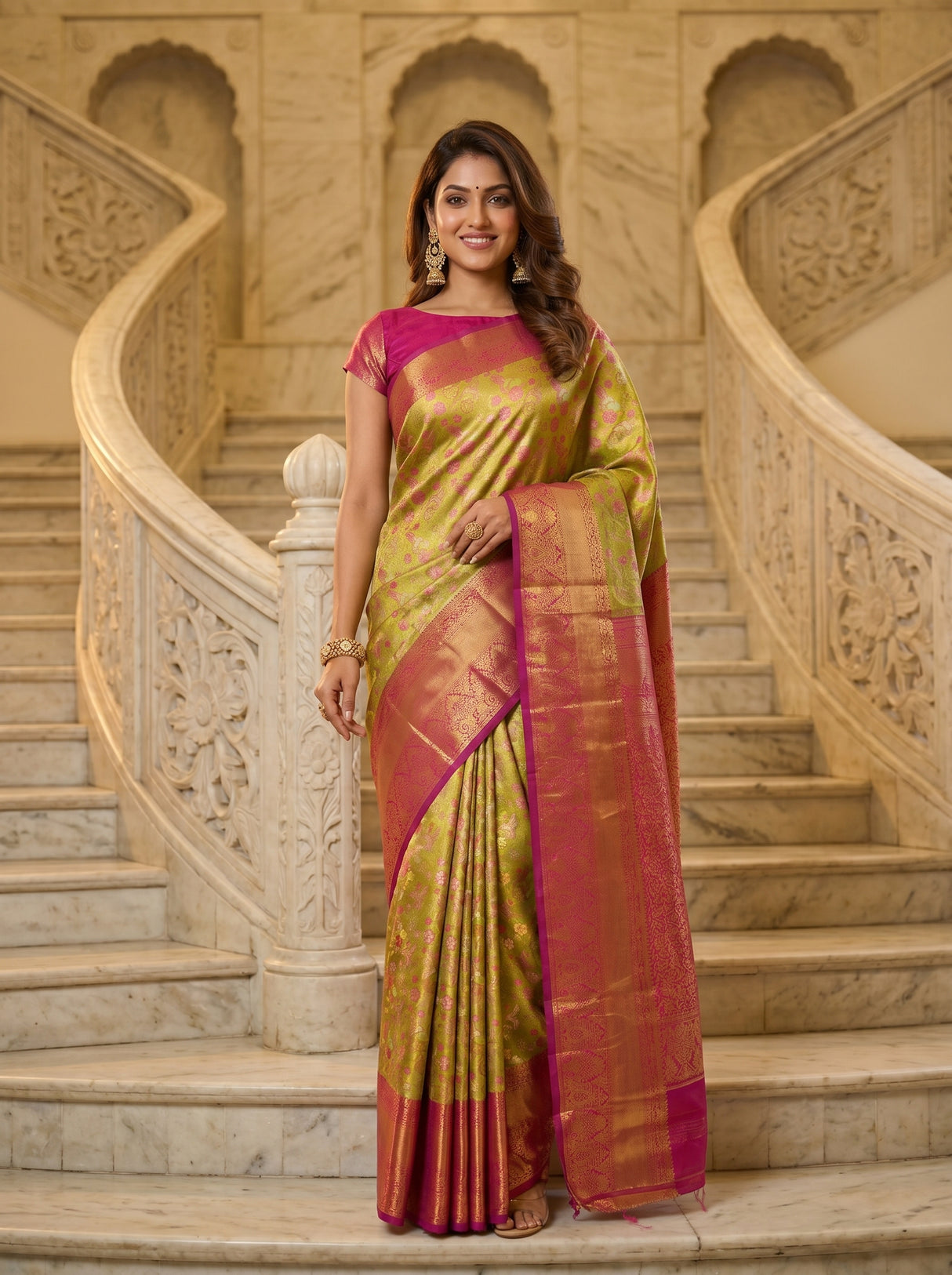 MIMOSA Saree Saree — front view on mannequin