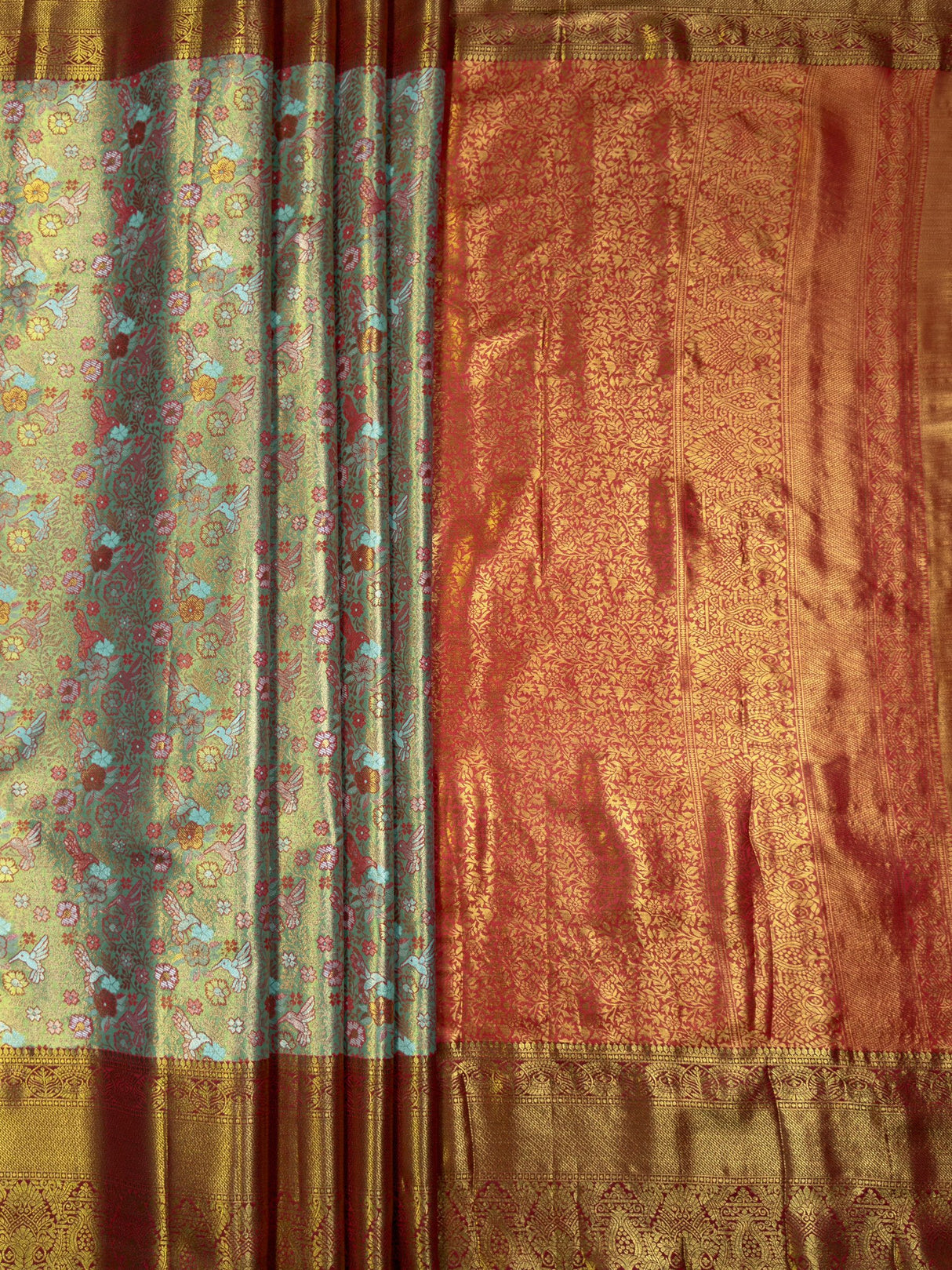 MIMOSA Saree Saree — pallu and zari work detail