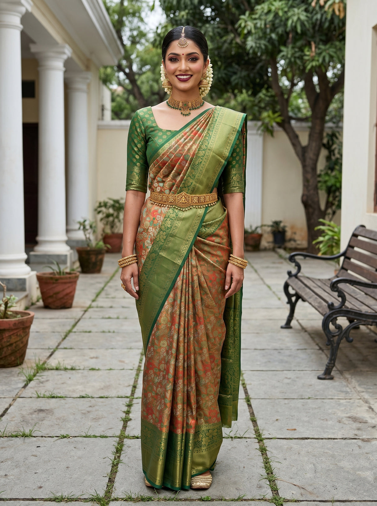 Orange Saree