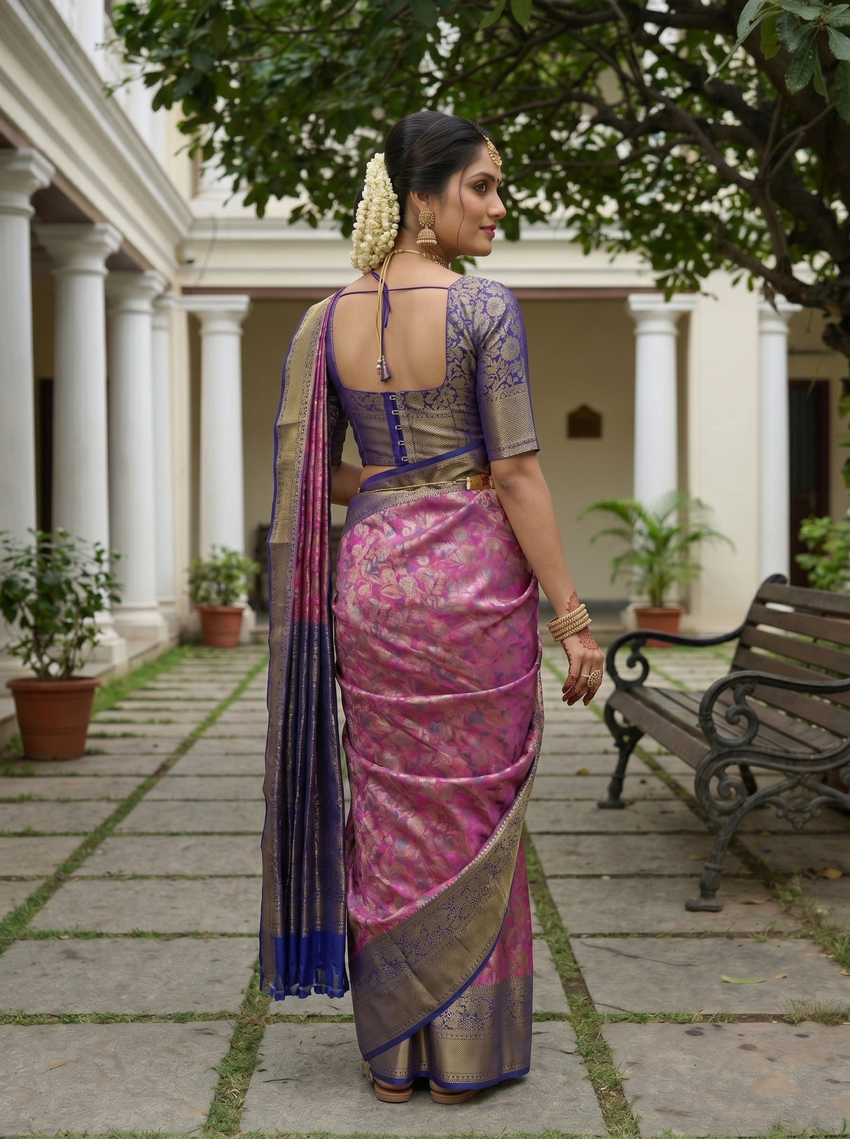 MIMOSA Rani Saree Saree — pose 7 styling detail