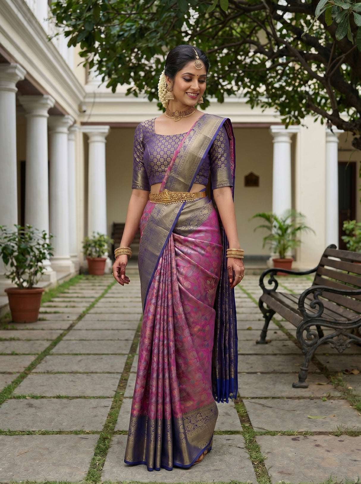 MIMOSA Rani Saree Saree — pose 9 styling detail