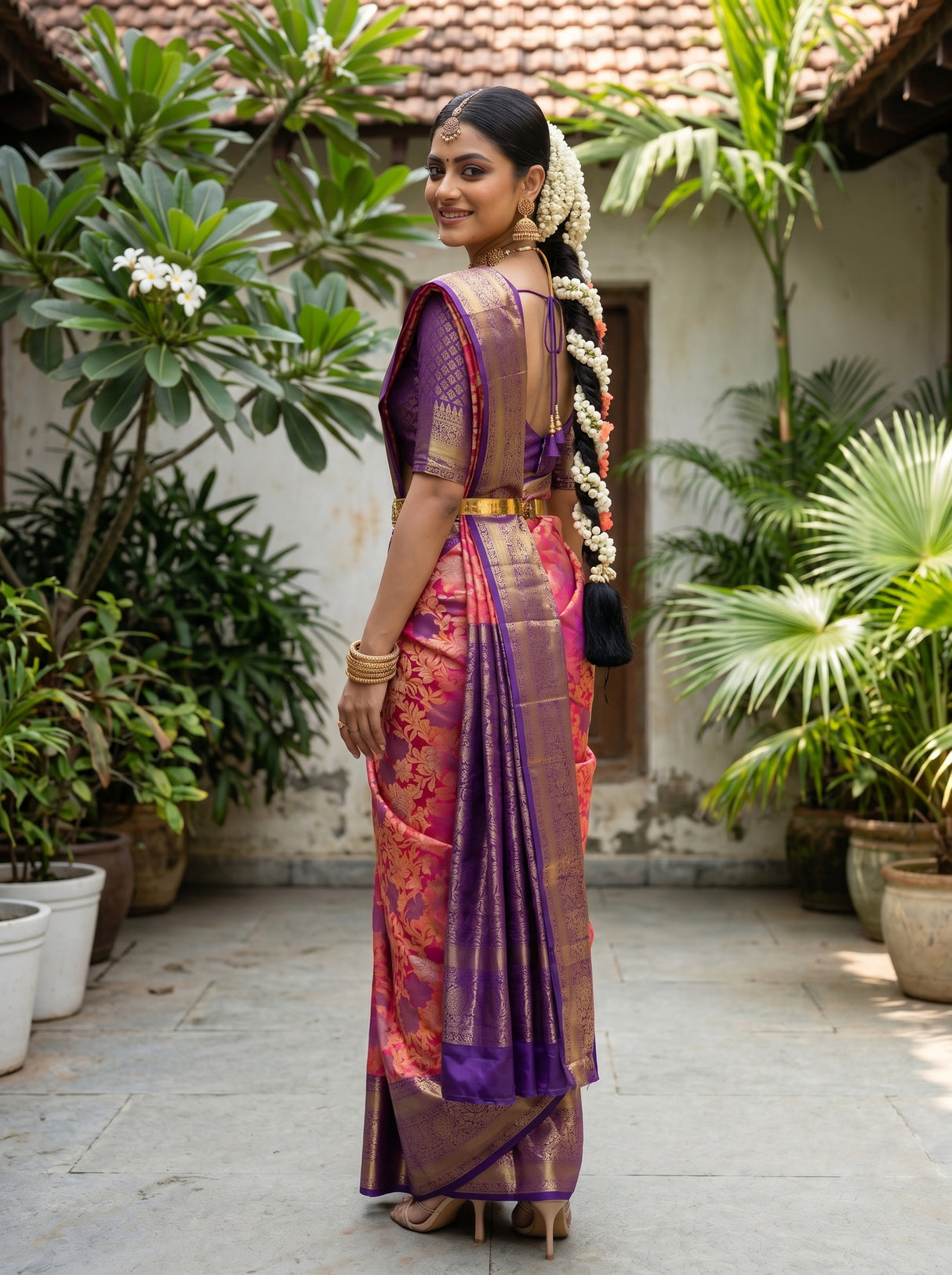 MIMOSA Rani Saree Saree — pose 7 styling detail