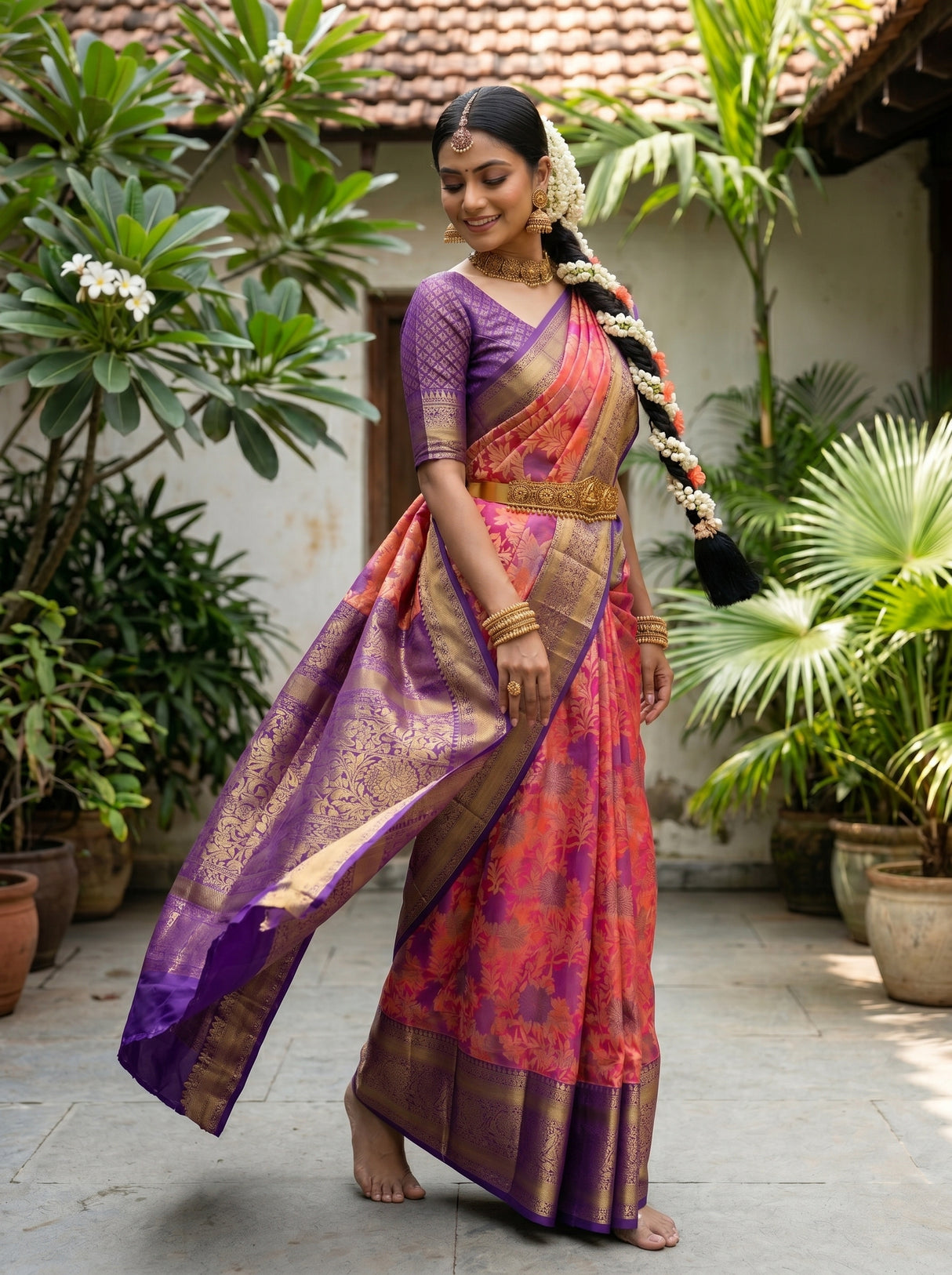 MIMOSA Rani Saree Saree — pose 9 styling detail