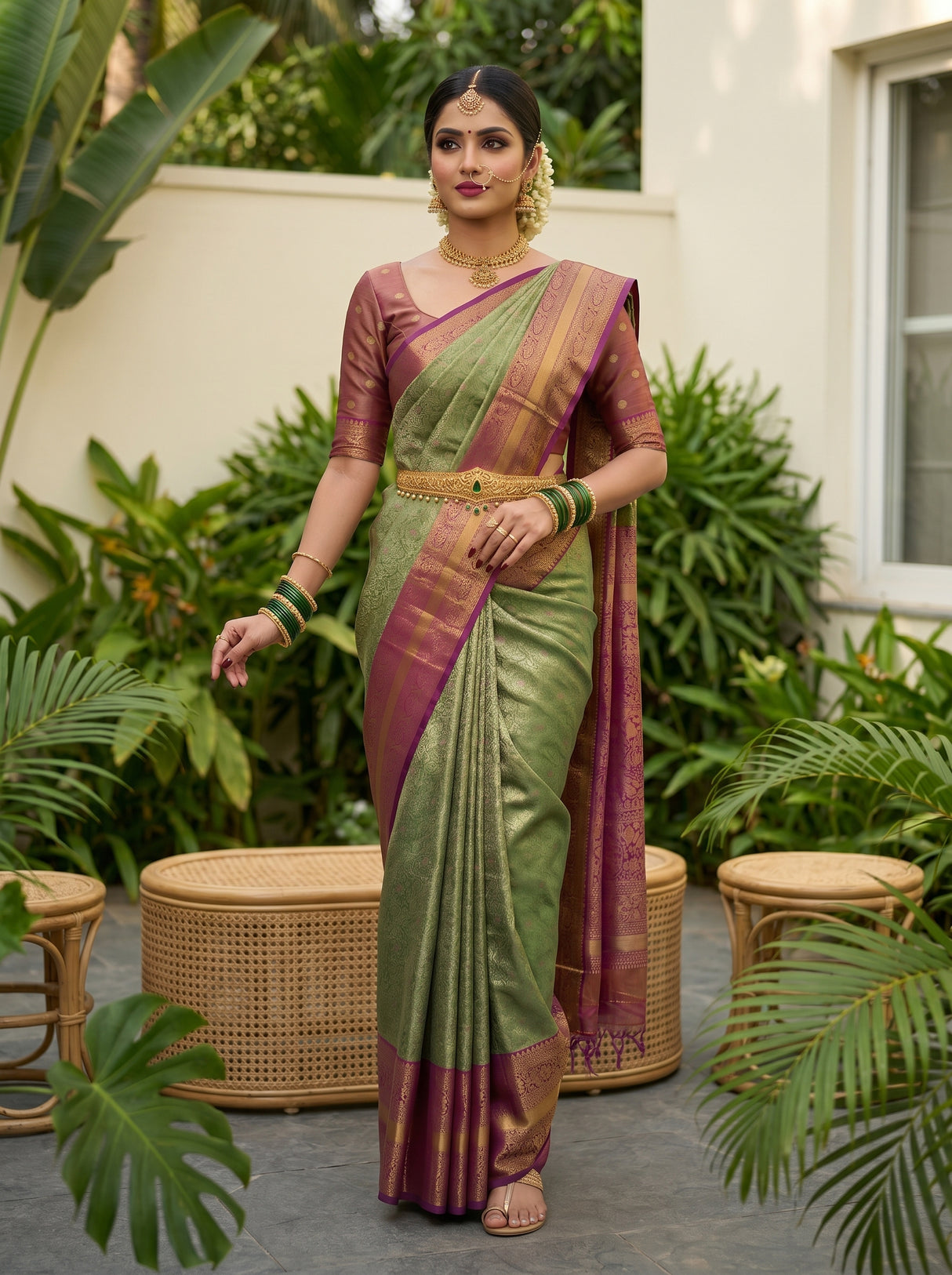 MIMOSA Saree Saree — pose 5 styling detail