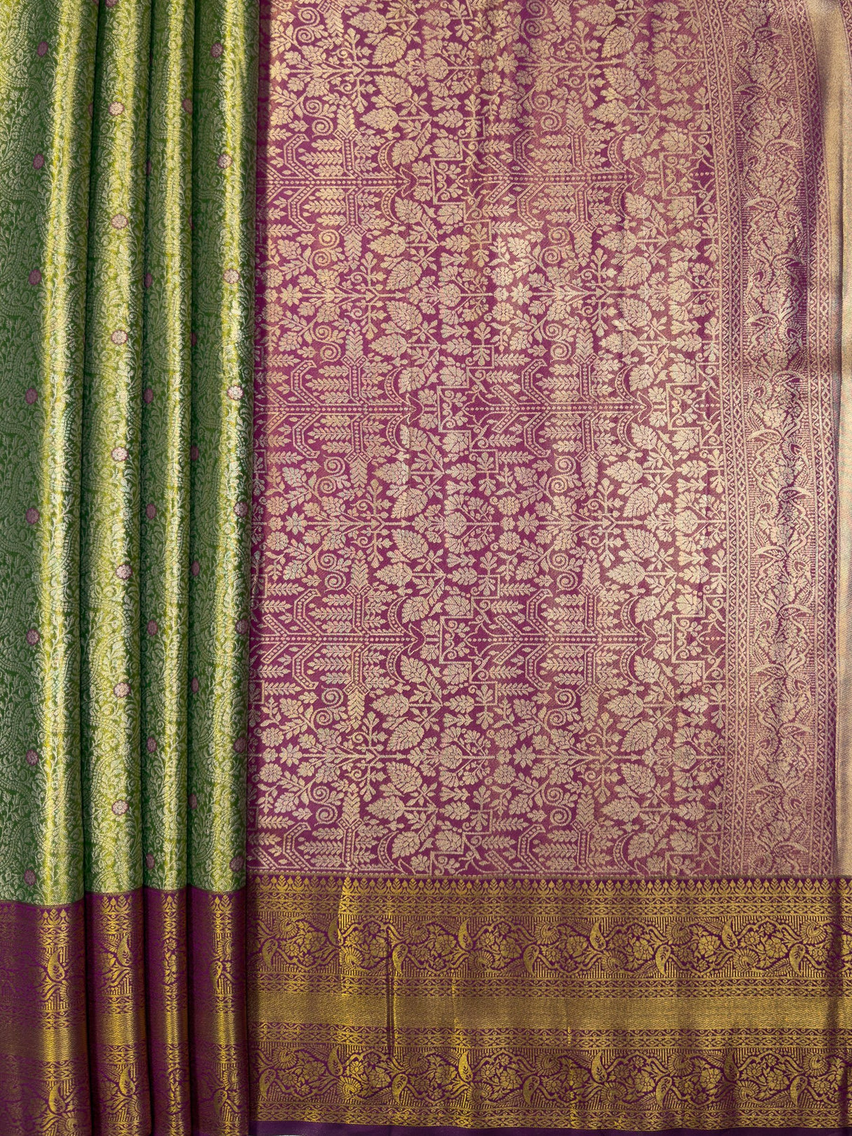 MIMOSA Saree Saree — pallu and zari work detail