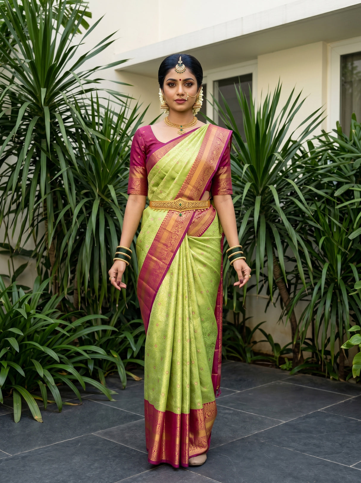 MIMOSA Saree Saree — front view on mannequin