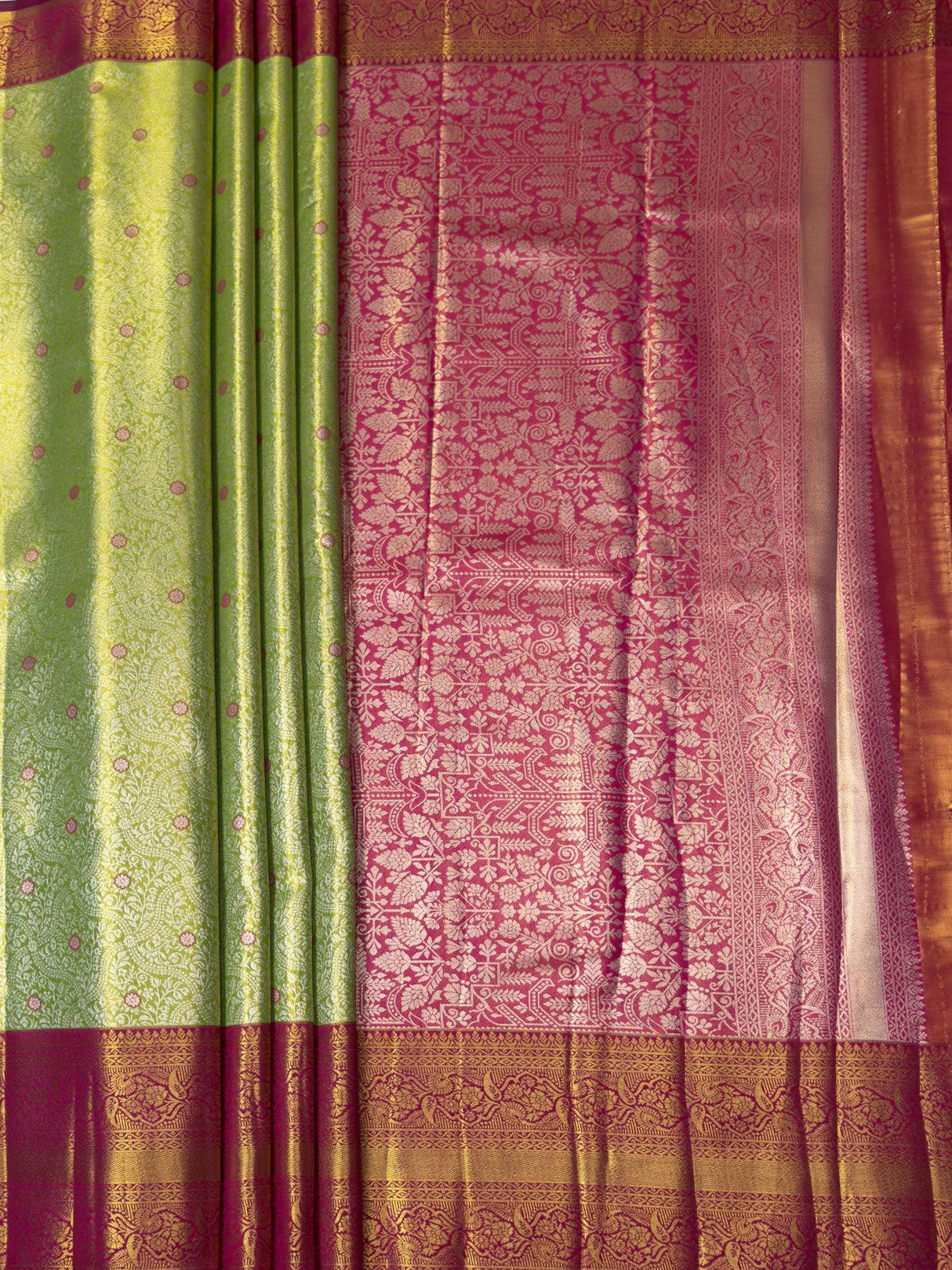 MIMOSA Saree Saree — pallu and zari work detail