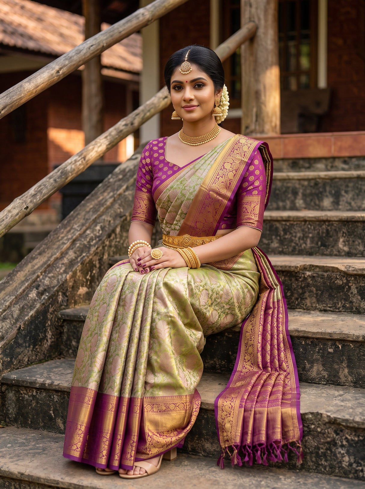 MIMOSA Saree Saree — pose 8 styling detail