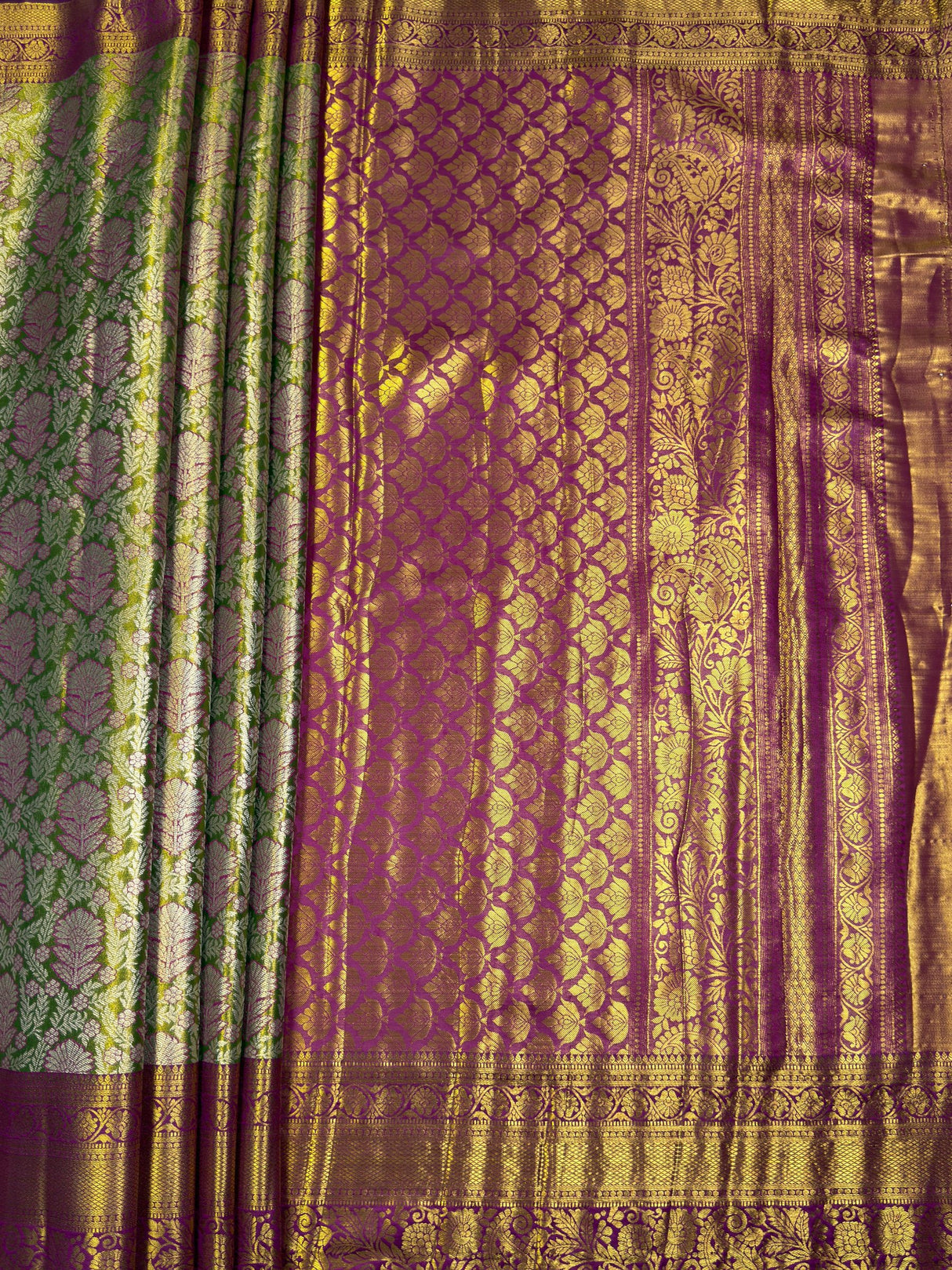 MIMOSA Saree Saree — pallu and zari work detail