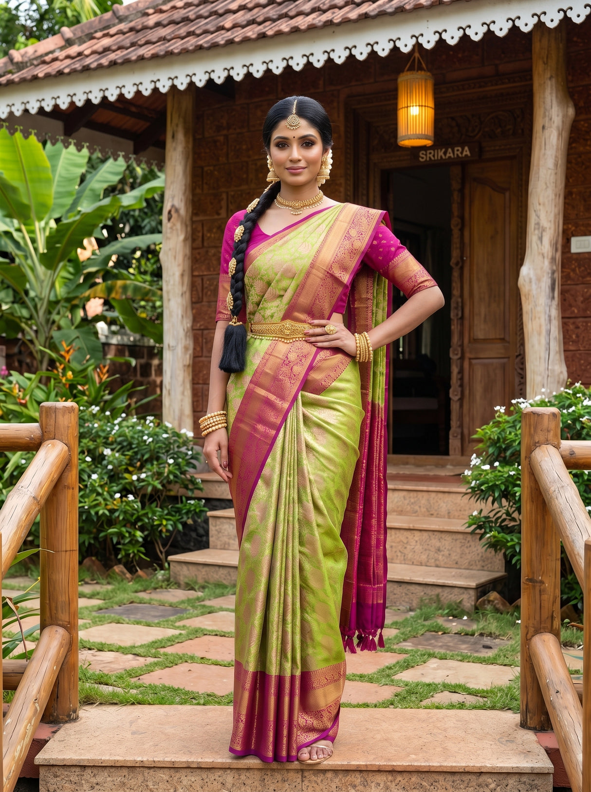 MIMOSA Saree Saree — pose 4 styling detail