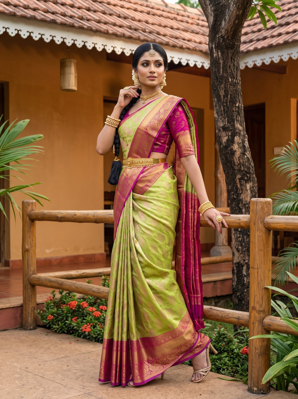 MIMOSA Saree Saree — pose 5 styling detail